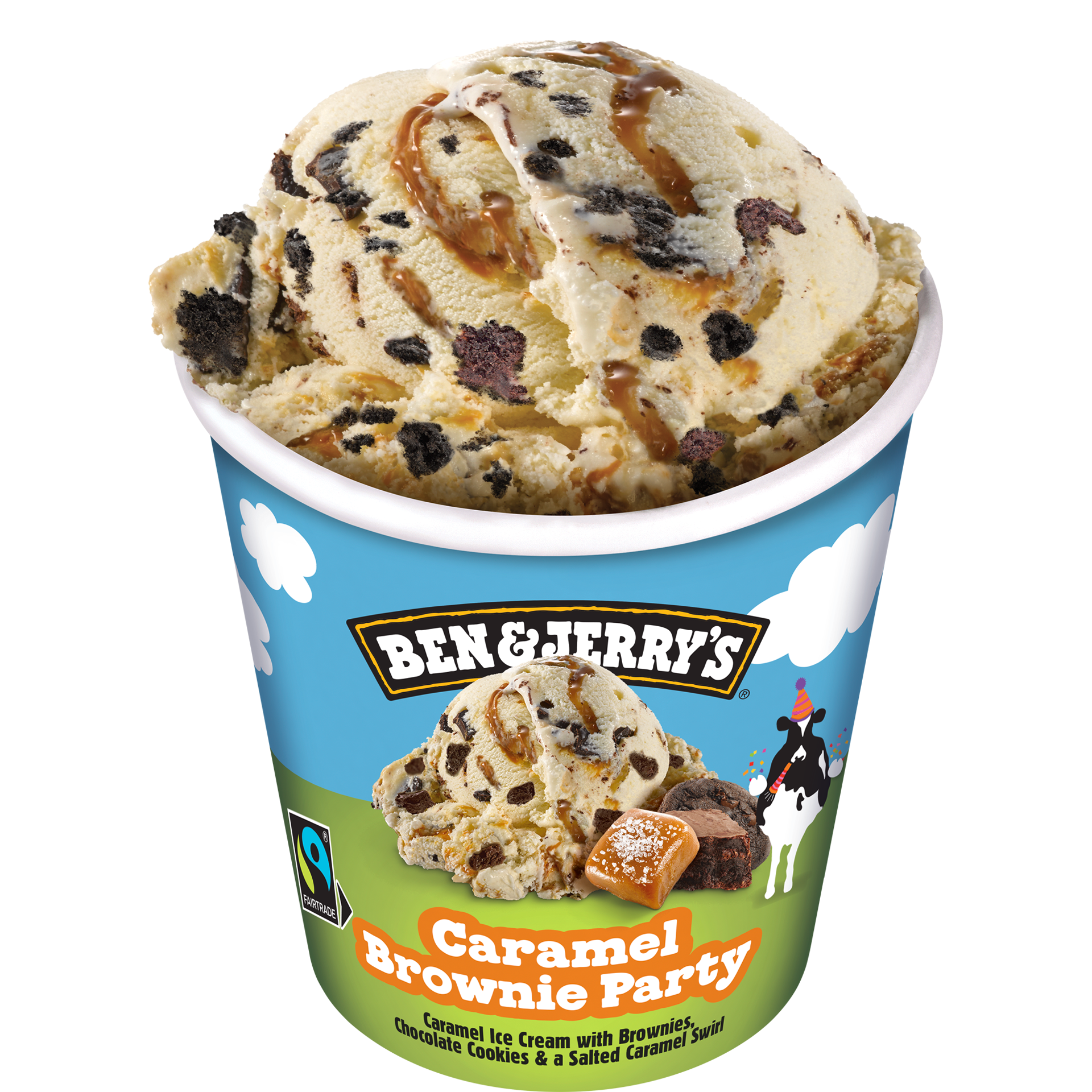 Caramel Brownie Party Original Ice Cream Pots