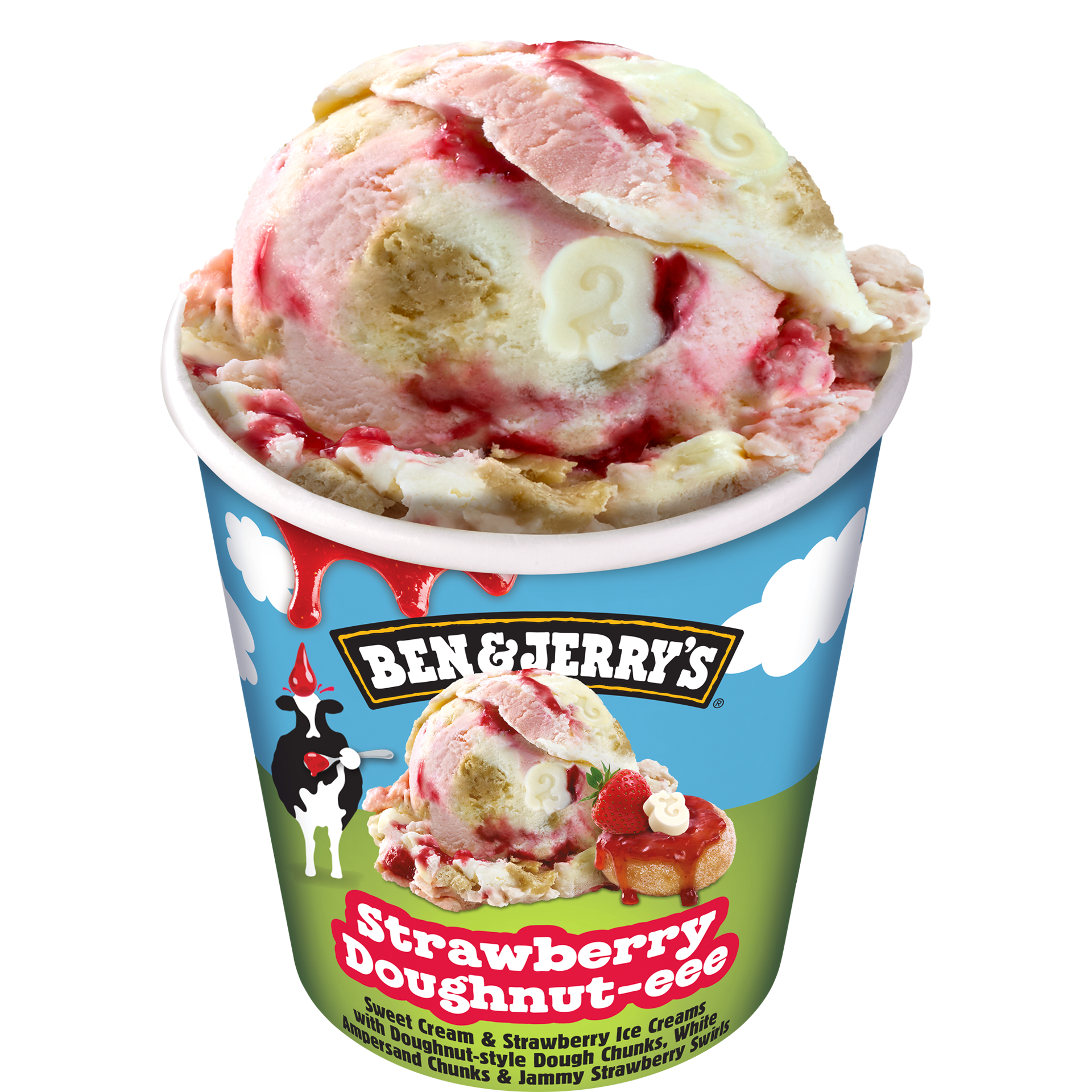 Strawberry Doughnut-eee Original Ice Cream Pots
